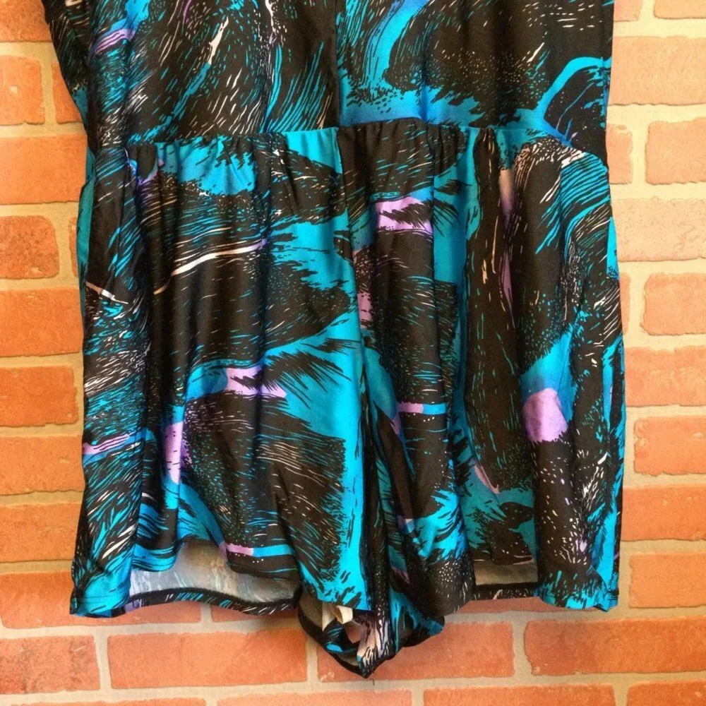 Vintage Blair Women's Swimsuit one piece Multicolor Size 44 Built in Bra